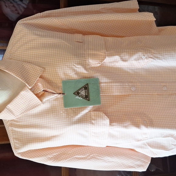 ClearWater Outfitters Shirt Mens Quick Dry Vented Outdoor Button Short Sleeve - Picture 2 of 10